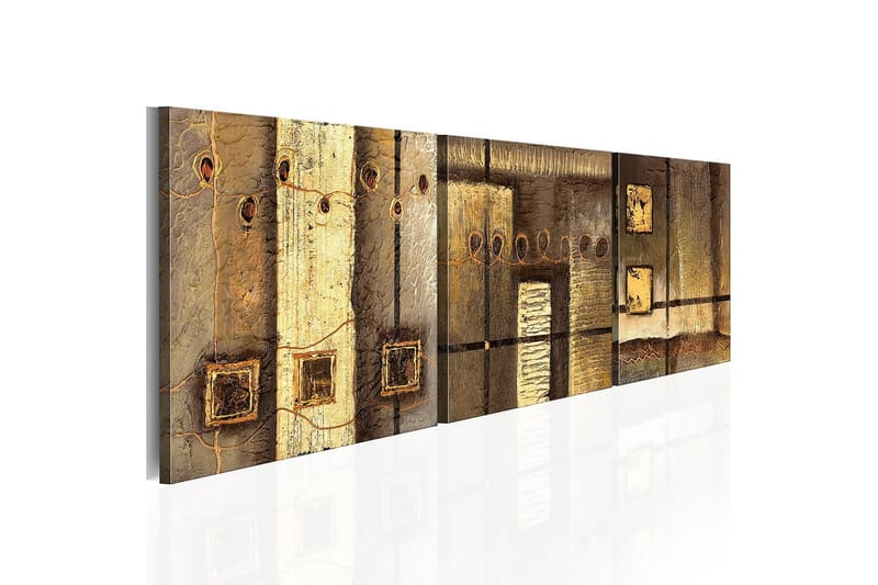 CANVASTAVLA Guld sammansättning  150x50 cm - Artgeist sp. z o. o. - Inredning & dekor - Tavlor & konst - Canvastavla
