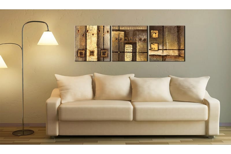 CANVASTAVLA Guld sammansättning  150x50 cm - Artgeist sp. z o. o. - Inredning & dekor - Tavlor & konst - Canvastavla