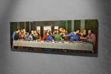 Canvastavla Jesus sista måltid Nattvarden - Flerfärgad - Inredning & dekor - Tavlor & konst - Canvastavla