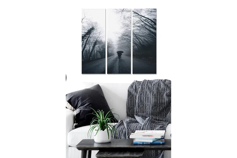 Canvastavla Kitchen 3-pack Flerfärgad, 20x50 cm