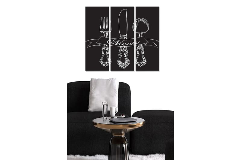 CANVASTAVLA Kitchen 3-pack Flerfärgad 20x50 cm - Inredning & dekor - Tavlor & konst - Canvastavla