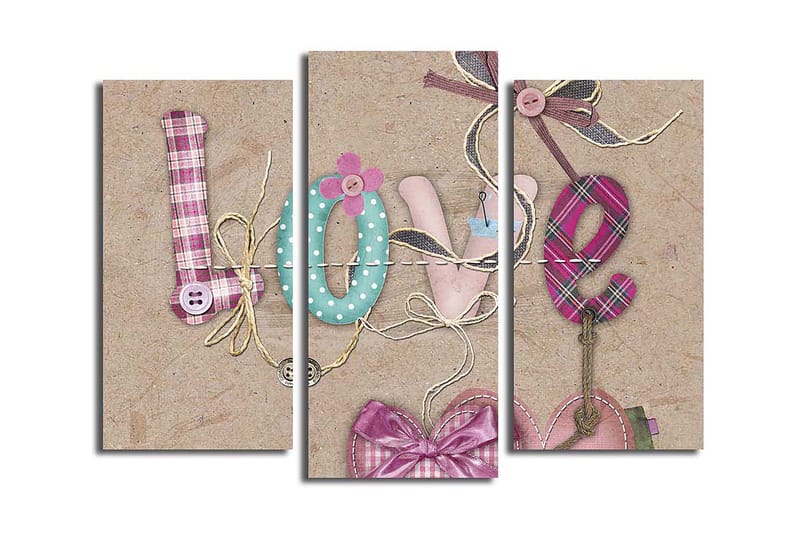 CANVASTAVLA Kitchen 3-pack Flerfärgad 20x39 cm - Inredning & dekor - Tavlor & konst - Canvastavla