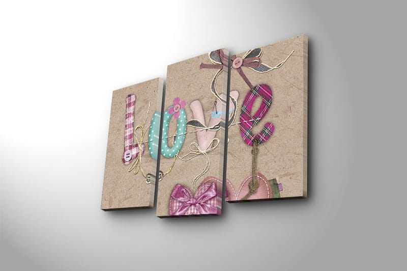 CANVASTAVLA Kitchen 3-pack Flerfärgad 20x39 cm - Inredning & dekor - Tavlor & konst - Canvastavla