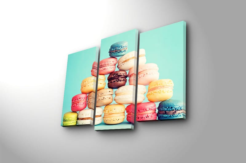 CANVASTAVLA Kitchen 3-pack Flerfärgad 20x39 cm - Inredning & dekor - Tavlor & konst - Canvastavla