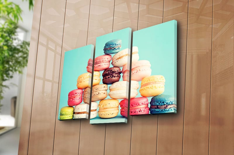 CANVASTAVLA Kitchen 3-pack Flerfärgad 20x39 cm - Inredning & dekor - Tavlor & konst - Canvastavla
