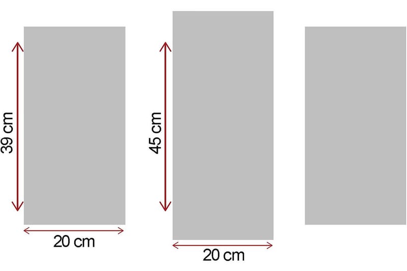 CANVASTAVLA Kitchen 3-pack Flerfärgad 20x39 cm - Inredning & dekor - Tavlor & konst - Canvastavla