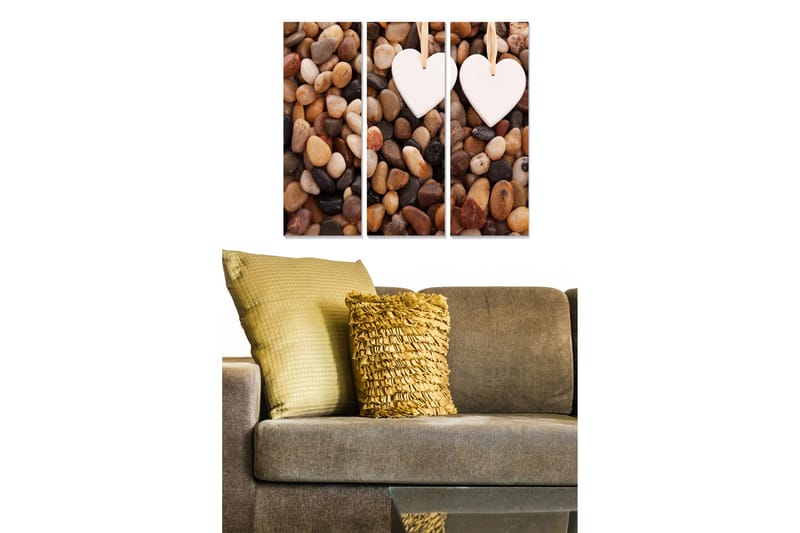 CANVASTAVLA Love 3-pack Flerfärgad 20x50 cm - Inredning & dekor - Tavlor & konst - Canvastavla