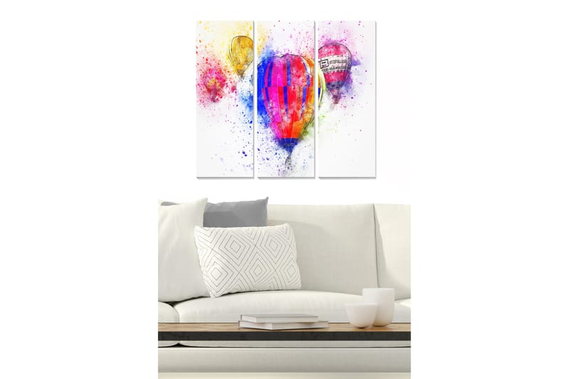 CANVASTAVLA Love 3-pack Flerfärgad 20x50 cm - Inredning & dekor - Tavlor & konst - Canvastavla
