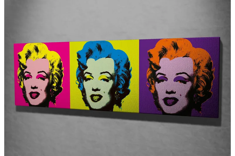 Canvastavla Marilyn Monroe Andy Warhol pop art - Flerfärgad - Inredning & dekor - Tavlor & konst - Canvastavla