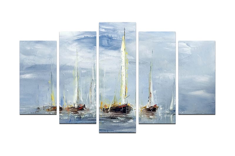CANVASTAVLA Marina 5-pack Flerfärgad 20x60 cm - Inredning & dekor - Tavlor & konst - Canvastavla