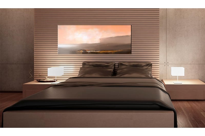 CANVASTAVLA Mellan rosa och grått  100x40 cm - Artgeist sp. z o. o. - Inredning & dekor - Tavlor & konst - Canvastavla