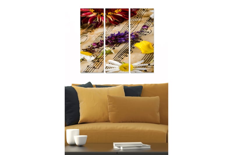 CANVASTAVLA Music 3-pack Flerfärgad 20x50 cm - Inredning & dekor - Tavlor & konst - Canvastavla