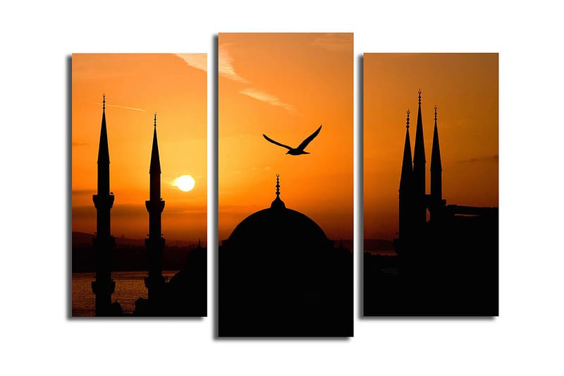CANVASTAVLA Music 3-pack Flerfärgad 20x39 cm - Inredning & dekor - Tavlor & konst - Canvastavla