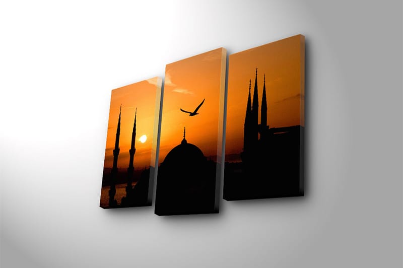 CANVASTAVLA Music 3-pack Flerfärgad 20x39 cm - Inredning & dekor - Tavlor & konst - Canvastavla
