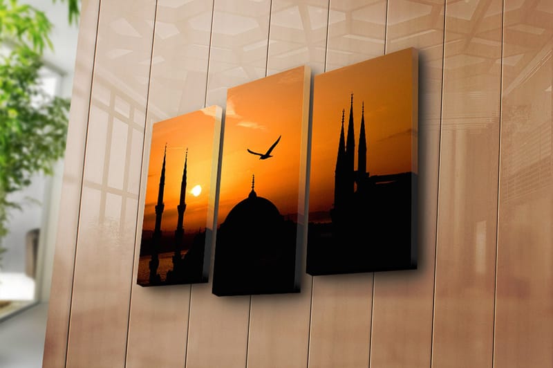 CANVASTAVLA Music 3-pack Flerfärgad 20x39 cm - Inredning & dekor - Tavlor & konst - Canvastavla