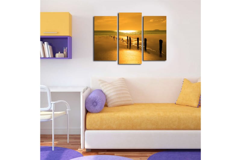 CANVASTAVLA Music 3-pack Flerfärgad 20x39 cm - Inredning & dekor - Tavlor & konst - Canvastavla