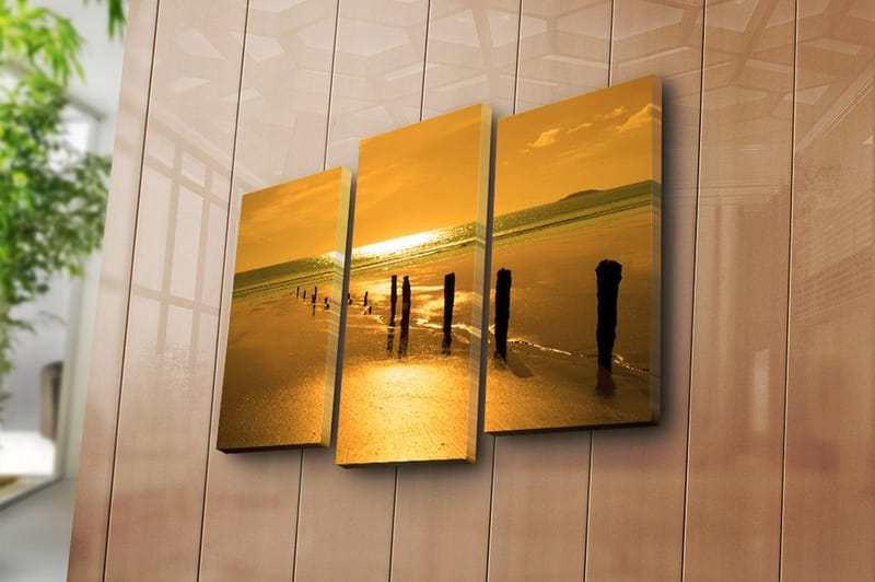 Canvastavla Music 3-pack Flerfärgad - 20x39 cm - Inredning & dekor - Tavlor & konst - Canvastavla