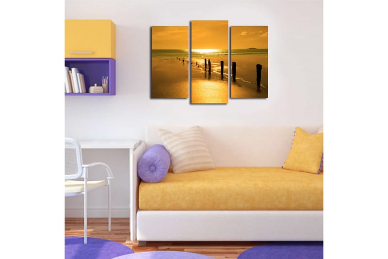 Canvastavla Music 3-pack Flerfärgad - 20x39 cm - Inredning & dekor - Tavlor & konst - Canvastavla