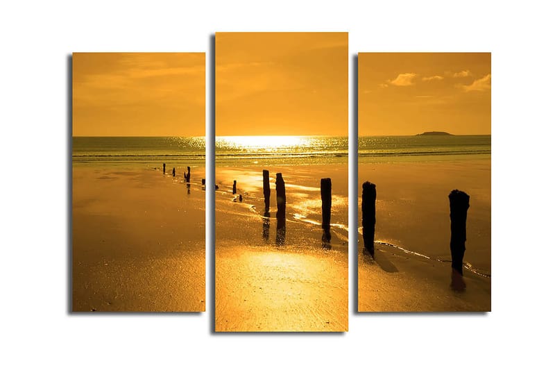 Canvastavla Music 3-pack Flerfärgad - 20x39 cm - Inredning & dekor - Tavlor & konst - Canvastavla