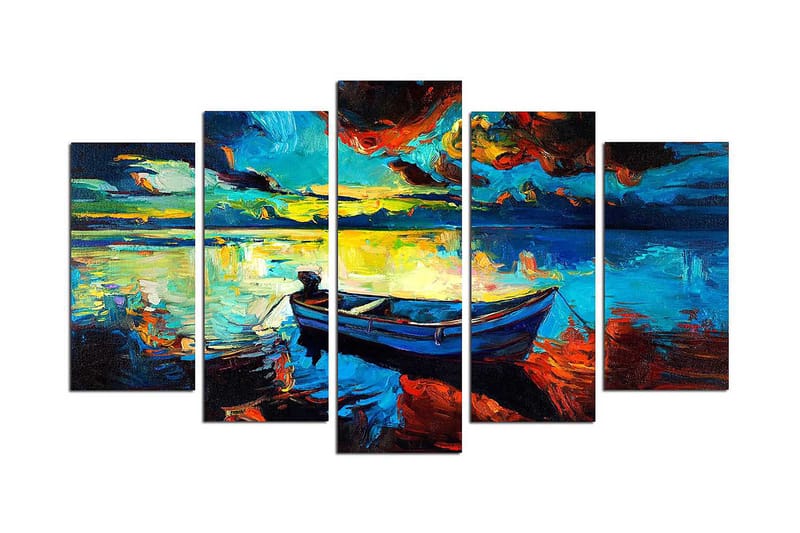 CANVASTAVLA Nature 5-pack Flerfärgad 20x60 cm - Inredning & dekor - Tavlor & konst - Canvastavla