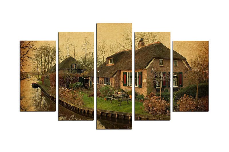 CANVASTAVLA Nature 5-pack Flerfärgad 20x60 cm - Inredning & dekor - Tavlor & konst - Canvastavla