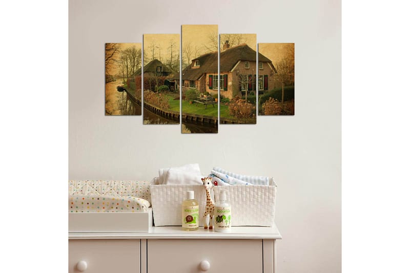CANVASTAVLA Nature 5-pack Flerfärgad 20x60 cm - Inredning & dekor - Tavlor & konst - Canvastavla