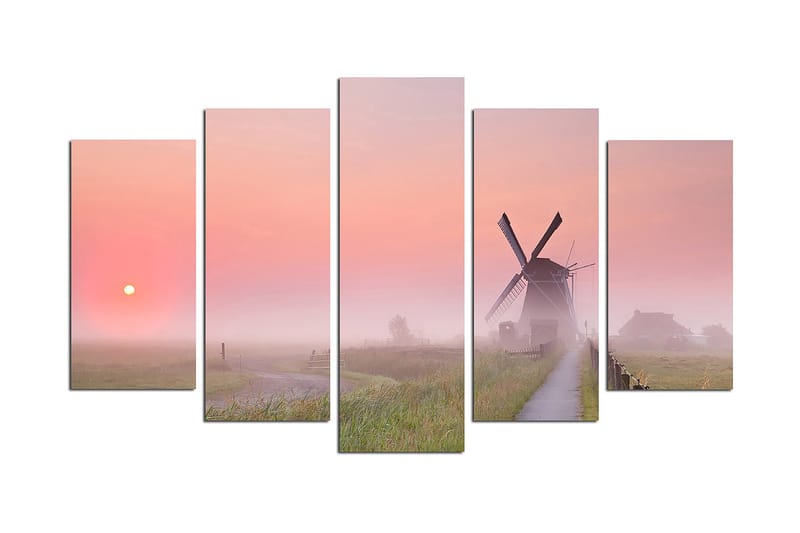 CANVASTAVLA Nature 5-pack Flerfärgad 20x60 cm - Inredning & dekor - Tavlor & konst - Canvastavla