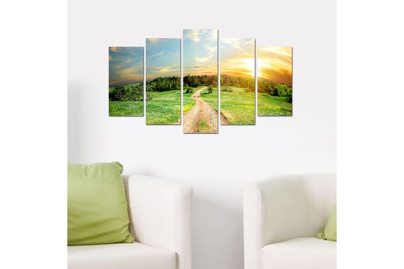 CANVASTAVLA Nature 5-pack Flerfärgad 20x60 cm - Inredning & dekor - Tavlor & konst - Canvastavla