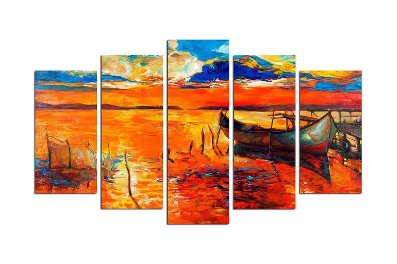CANVASTAVLA Nature 5-pack Flerfärgad 20x60 cm - Inredning & dekor - Tavlor & konst - Canvastavla