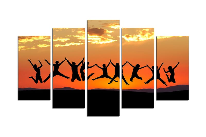 Canvastavla Nature 5-pack Flerfärgad - 20x60 cm - Inredning & dekor - Tavlor & konst - Canvastavla