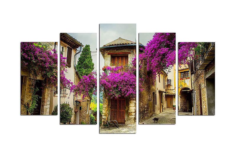 Canvastavla Nature 5-pack Flerfärgad, 20x60 cm