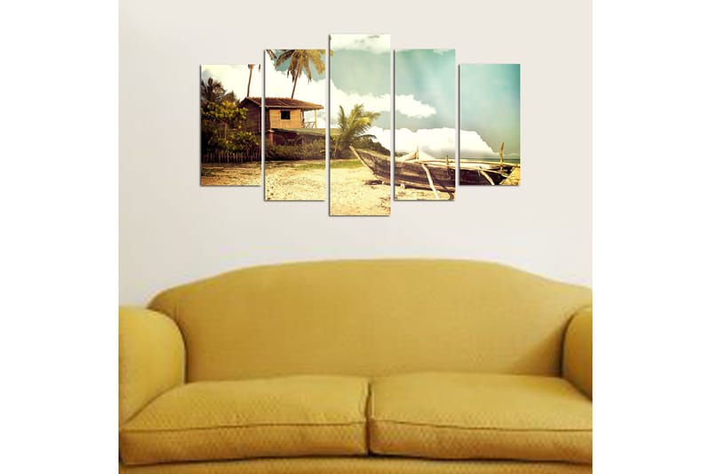 Canvastavla Nature 5-pack Flerfärgad - 20x60 cm - Inredning & dekor - Tavlor & konst - Canvastavla