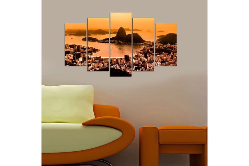 Canvastavla Nature 5-pack Flerfärgad - 20x60 cm - Inredning & dekor - Tavlor & konst - Canvastavla