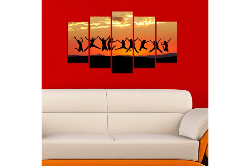 Canvastavla Nature 5-pack Flerfärgad - 20x60 cm - Inredning & dekor - Tavlor & konst - Canvastavla