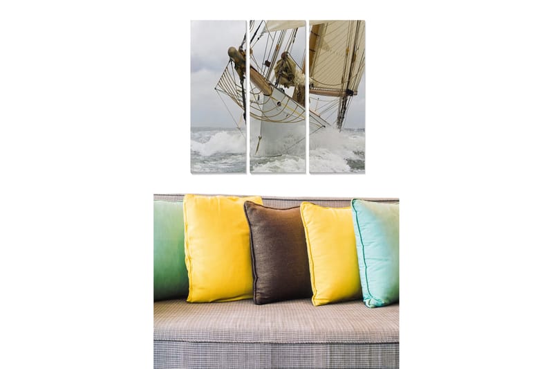 CANVASTAVLA Nautical 3-pack Flerfärgad 20x50 cm - Inredning & dekor - Tavlor & konst - Canvastavla