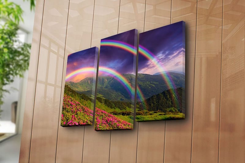 Canvastavla Nautical 3-pack Flerfärgad - 20x39 cm - Inredning & dekor - Tavlor & konst - Canvastavla