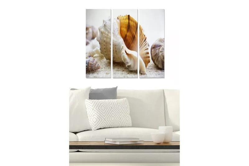 Canvastavla Nautical 3-pack Flerfärgad, 20x50 cm