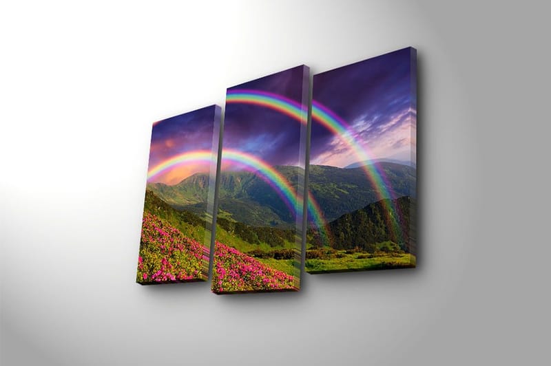 Canvastavla Nautical 3-pack Flerfärgad - 20x39 cm - Inredning & dekor - Tavlor & konst - Canvastavla