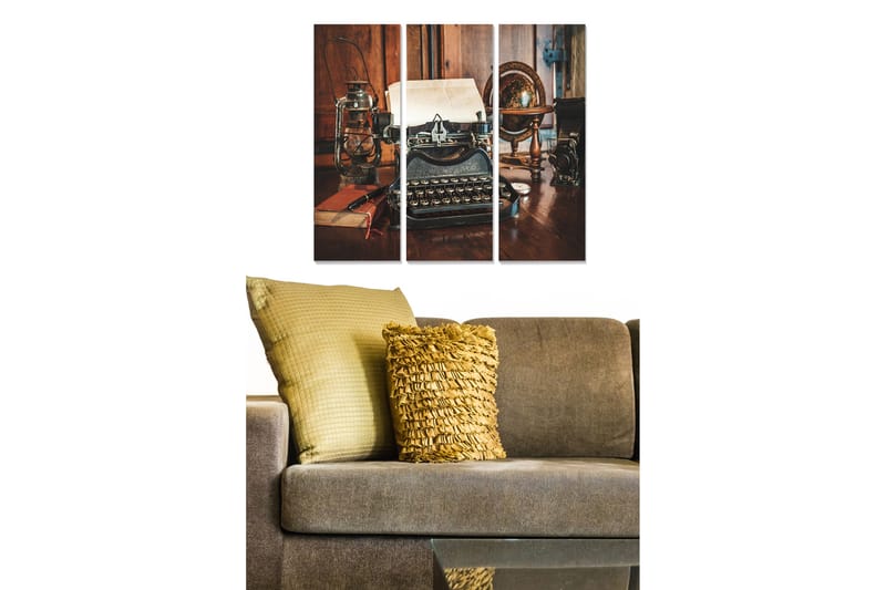 CANVASTAVLA Nostalgic 3-pack Flerfärgad 20x50 cm - Inredning & dekor - Tavlor & konst - Canvastavla
