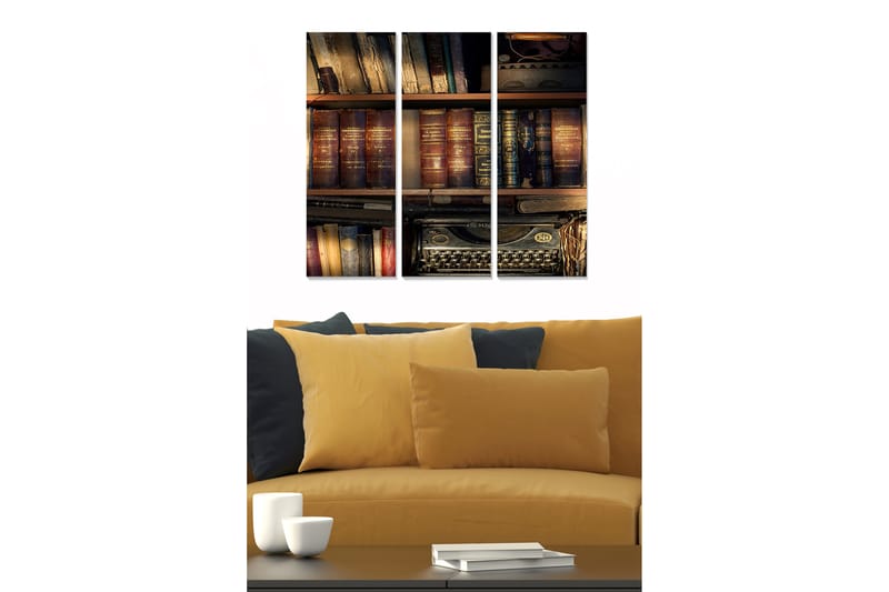 CANVASTAVLA Nostalgic 3-pack Flerfärgad 20x50 cm - Inredning & dekor - Tavlor & konst - Canvastavla