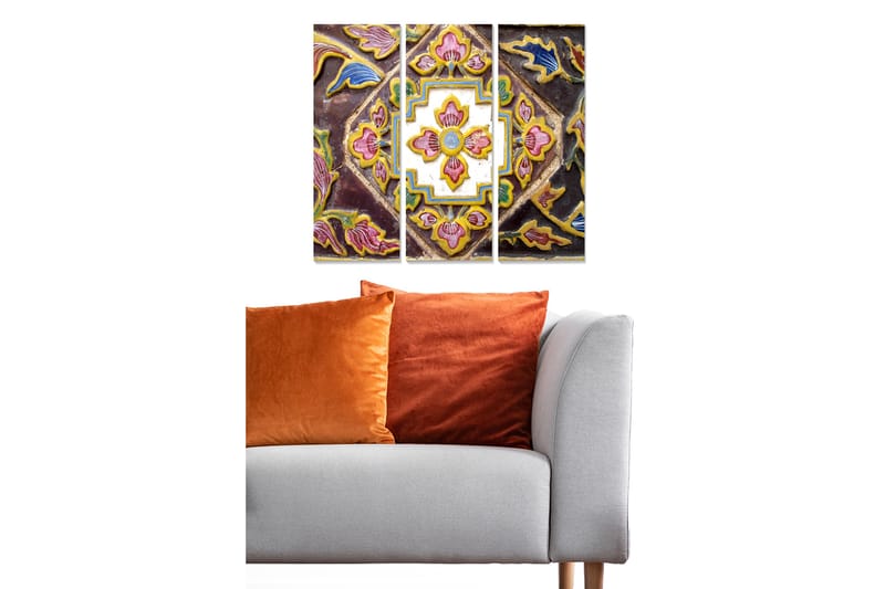 CANVASTAVLA Oriental 3-pack Flerfärgad 20x50 cm - Inredning & dekor - Tavlor & konst - Canvastavla