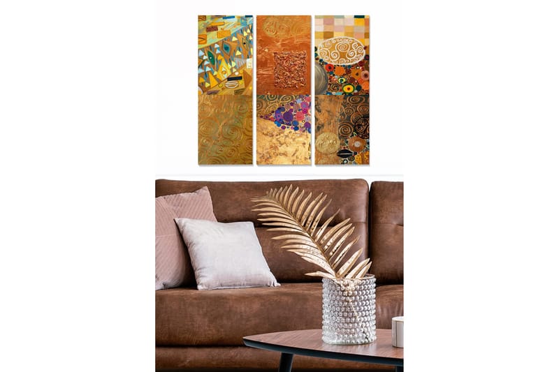 Canvastavla Oriental 3-pack Flerfärgad, 20x50 cm