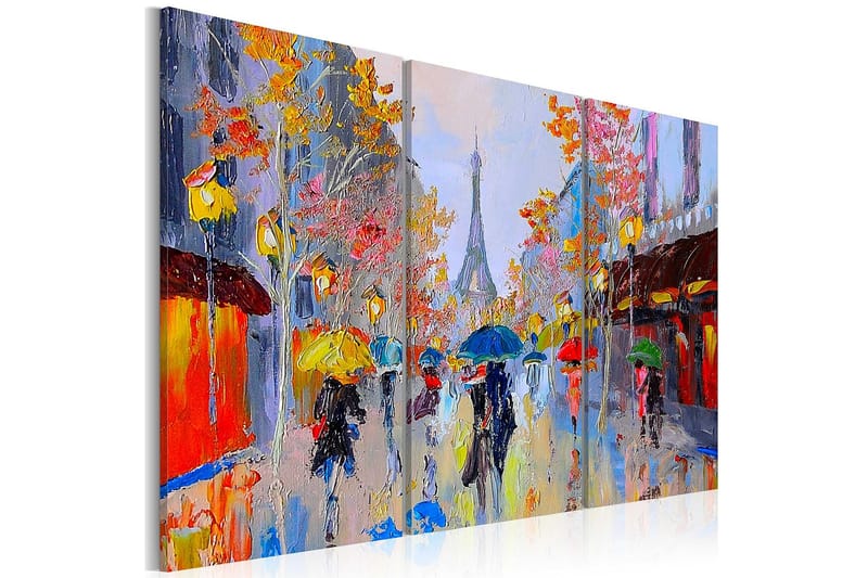 CANVASTAVLA Rainy Paris 120x80 cm - Artgeist sp. z o. o. - Inredning & dekor - Tavlor & konst - Canvastavla