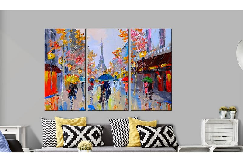 CANVASTAVLA Rainy Paris 120x80 cm - Artgeist sp. z o. o. - Inredning & dekor - Tavlor & konst - Canvastavla