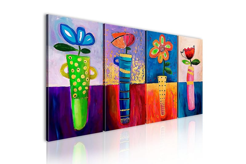CANVASTAVLA Regnbågsblommor  120x60 cm - Artgeist sp. z o. o. - Inredning & dekor - Tavlor & konst - Canvastavla