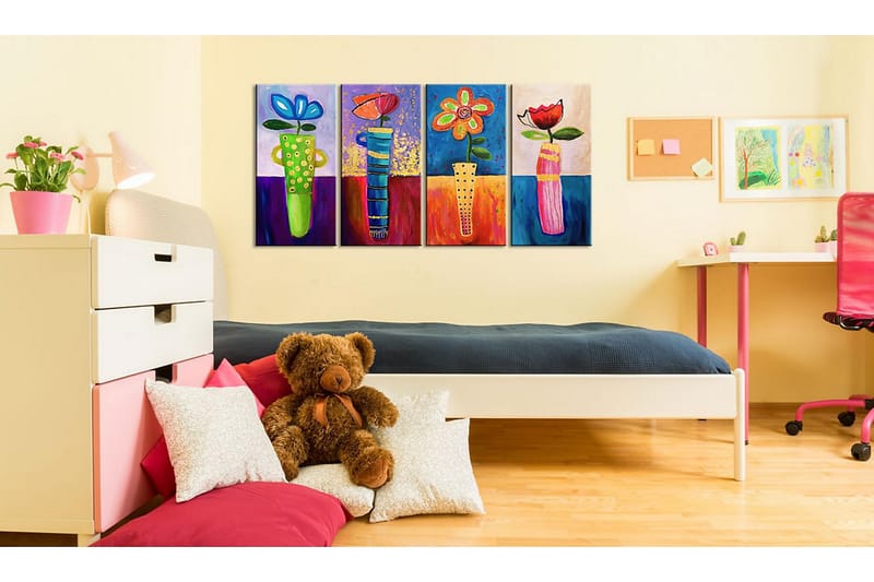 CANVASTAVLA Regnbågsblommor  120x60 cm - Artgeist sp. z o. o. - Inredning & dekor - Tavlor & konst - Canvastavla