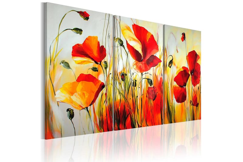 CANVASTAVLA Röd äng 120x80 cm - Artgeist sp. z o. o. - Inredning & dekor - Tavlor & konst - Canvastavla