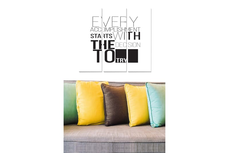 Canvastavla Sayings 3-pack Flerfärgad - 20x50 cm - Inredning & dekor - Tavlor & konst - Canvastavla
