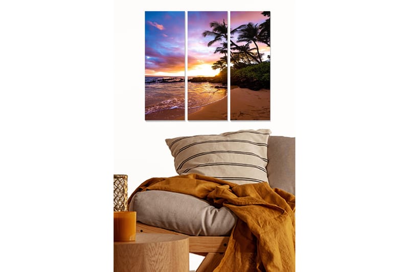 Canvastavla Scenic 3-pack Flerfärgad, 20x50 cm