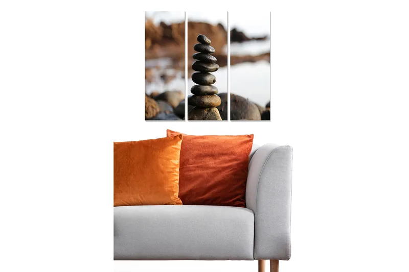 Canvastavla Scenic 3-pack Flerfärgad, 20x50 cm